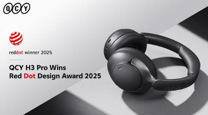 QCY H3 Pro Wins Red Dot Design Award 2025, Continuing a String of Global Design Accolades