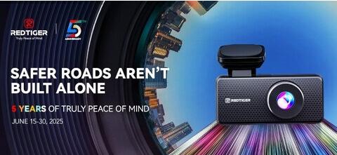 Redtiger Celebrates 5 Years of Bestselling Dash Cams for Cars With Discounts, Giveaways, and More