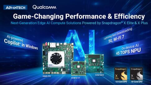 Advantech Unveils Next-Generation Edge AI Compute Solutions Powered by Qualcomm Snapdragon X Elite